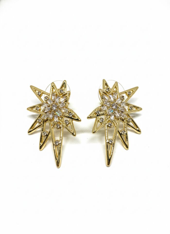 Jewelry 14K Altın Kaplama Tasarım Küpe