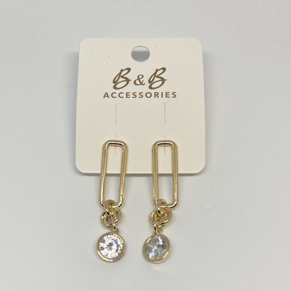 Jewelry 14K Altın Kaplama Tasarım Küpe