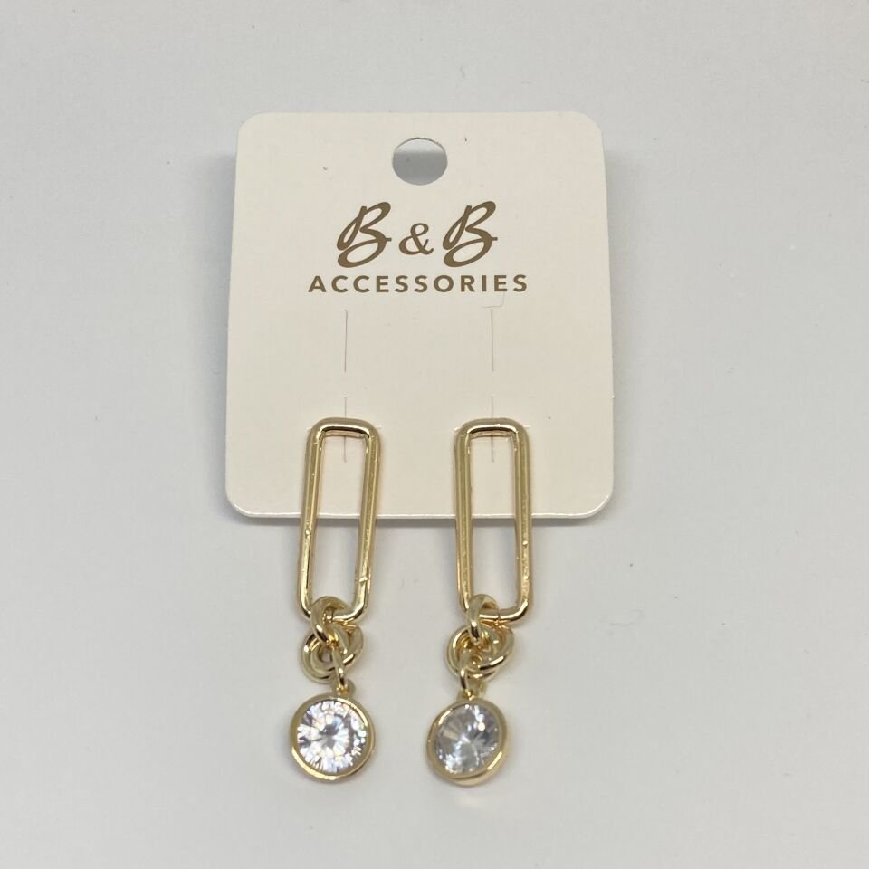 Jewelry 14K Altın Kaplama Tasarım Küpe