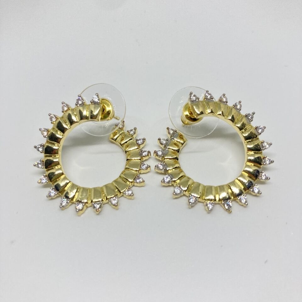 Jewelry 14K Altın Kaplama Tasarım Küpe