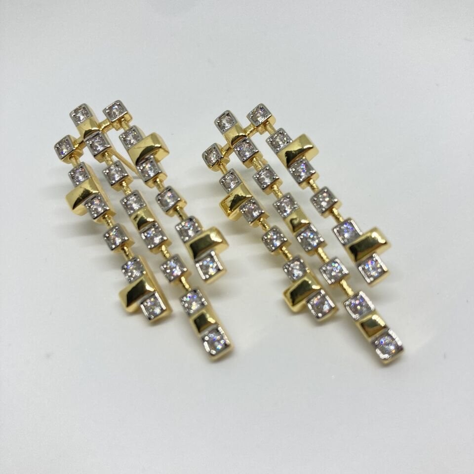 Jewelry 14K Altın Kaplama Tasarım Küpe