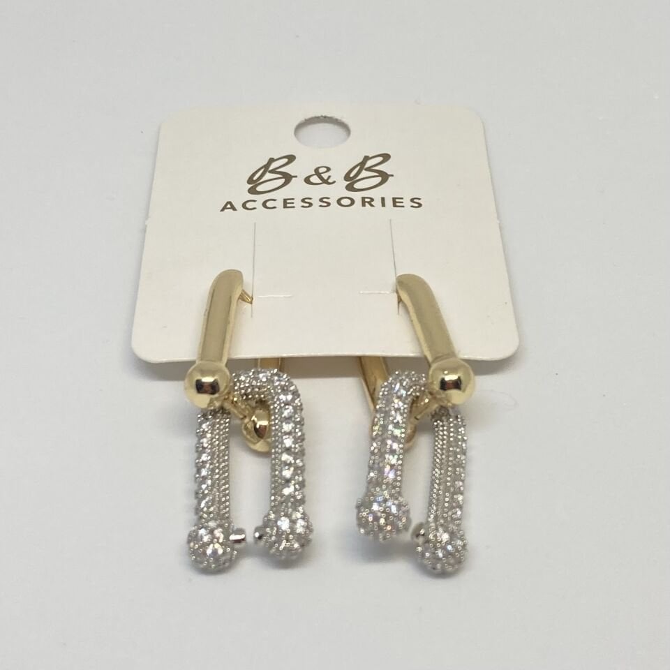 Jewelry 14K Altın Kaplama Tasarım Küpe