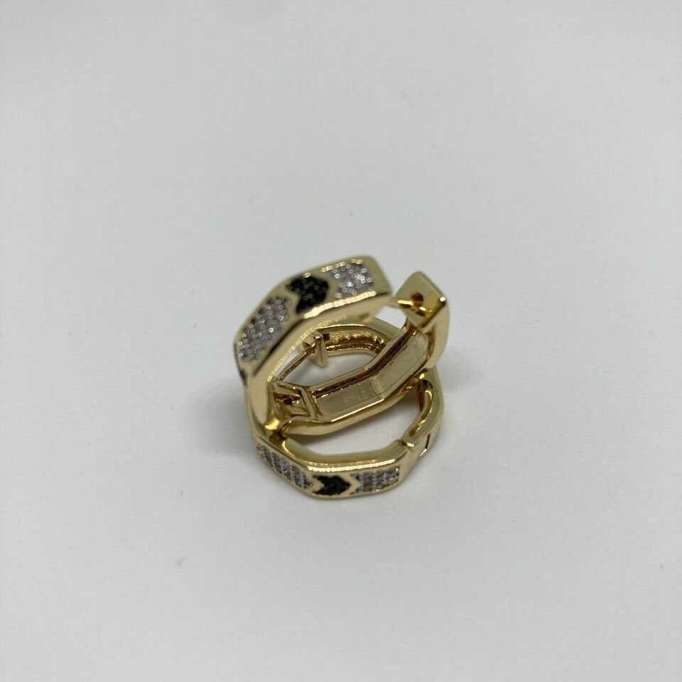 Jewelry 14K Altın Kaplama Tasarım Küpe