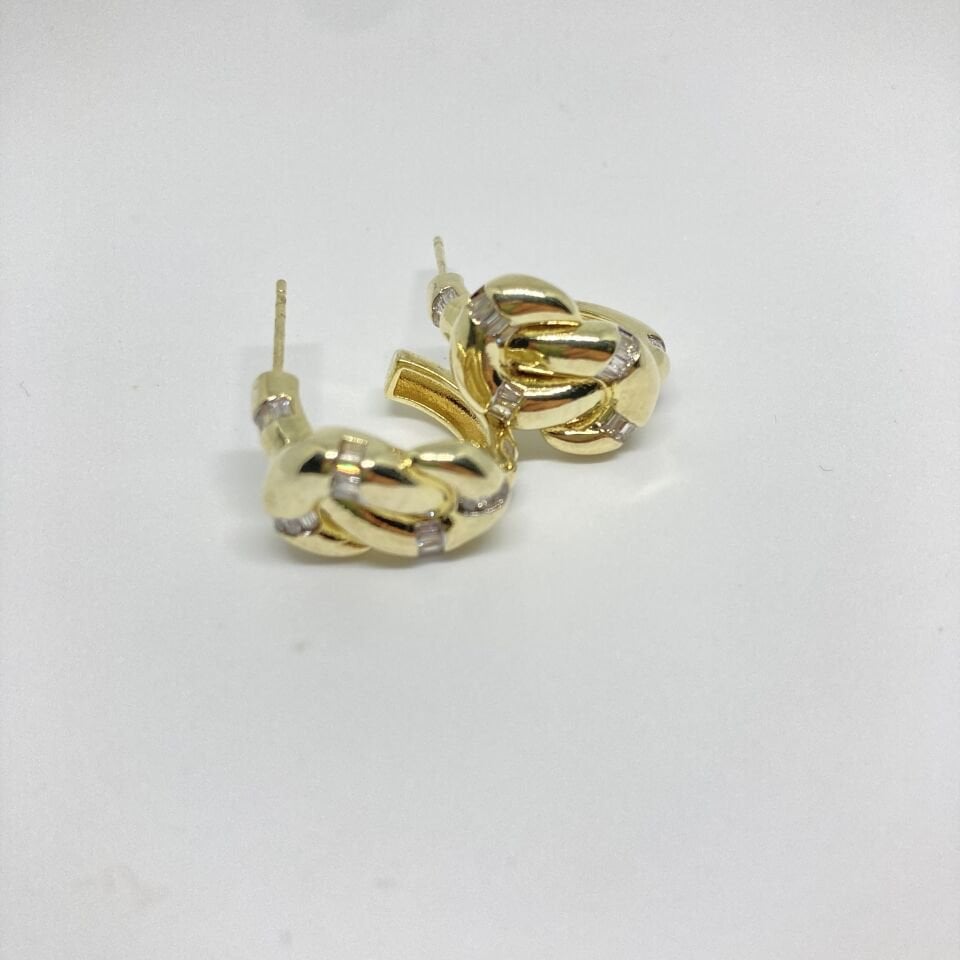 Jewelry 14K Altın Kaplama Tasarım Küpe