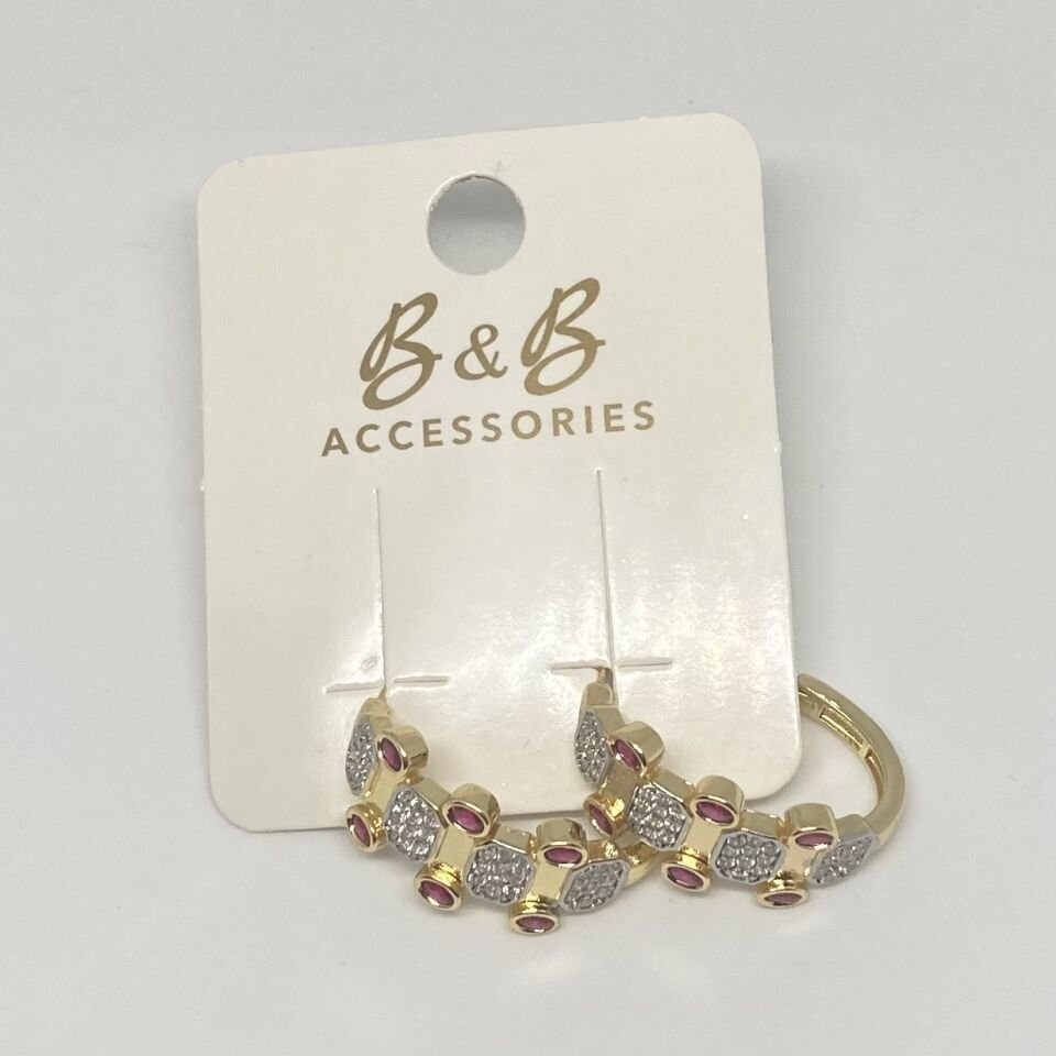 Jewelry 14K Altın Kaplama Tasarım Küpe