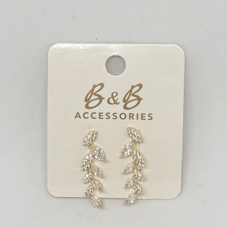 CM Jewelry 14K Altın Kaplama Küpe