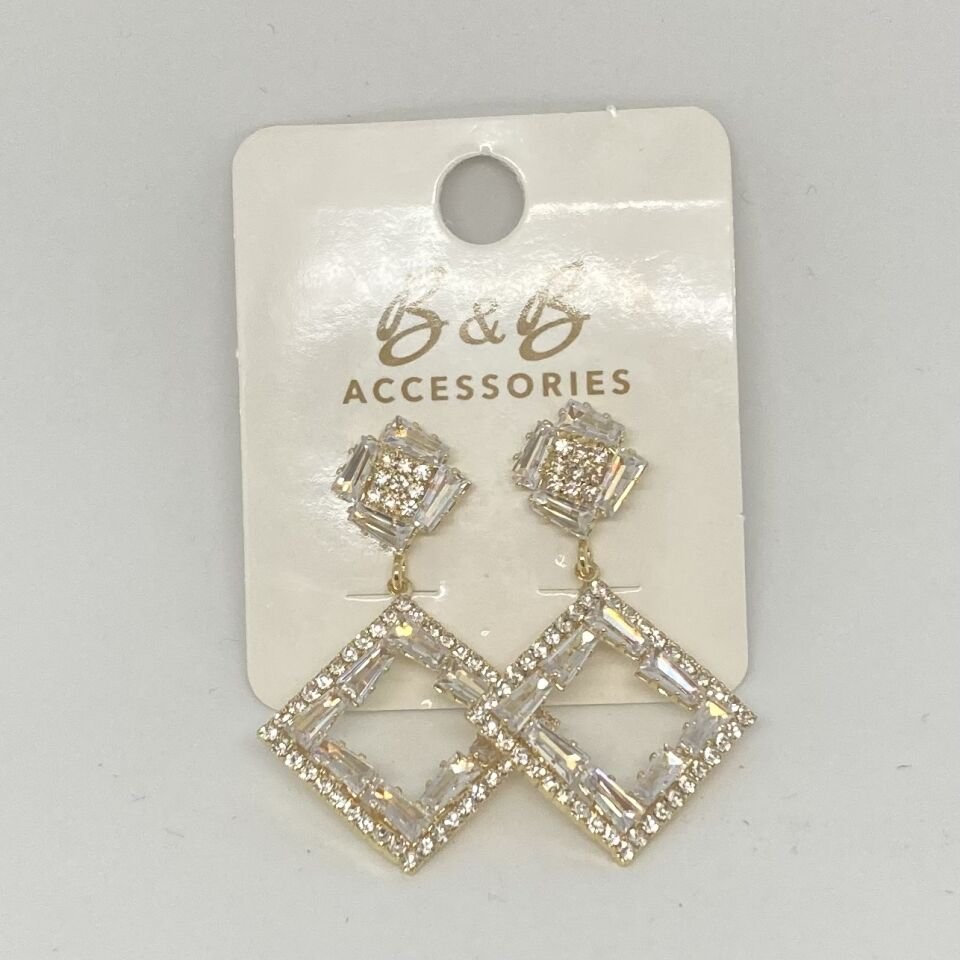 Jewelry 14K Altın Kaplama Tasarım Küpe