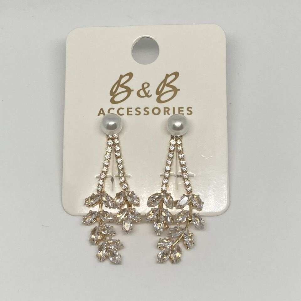 Jewelry 14K Altın Kaplama Tasarım Küpe