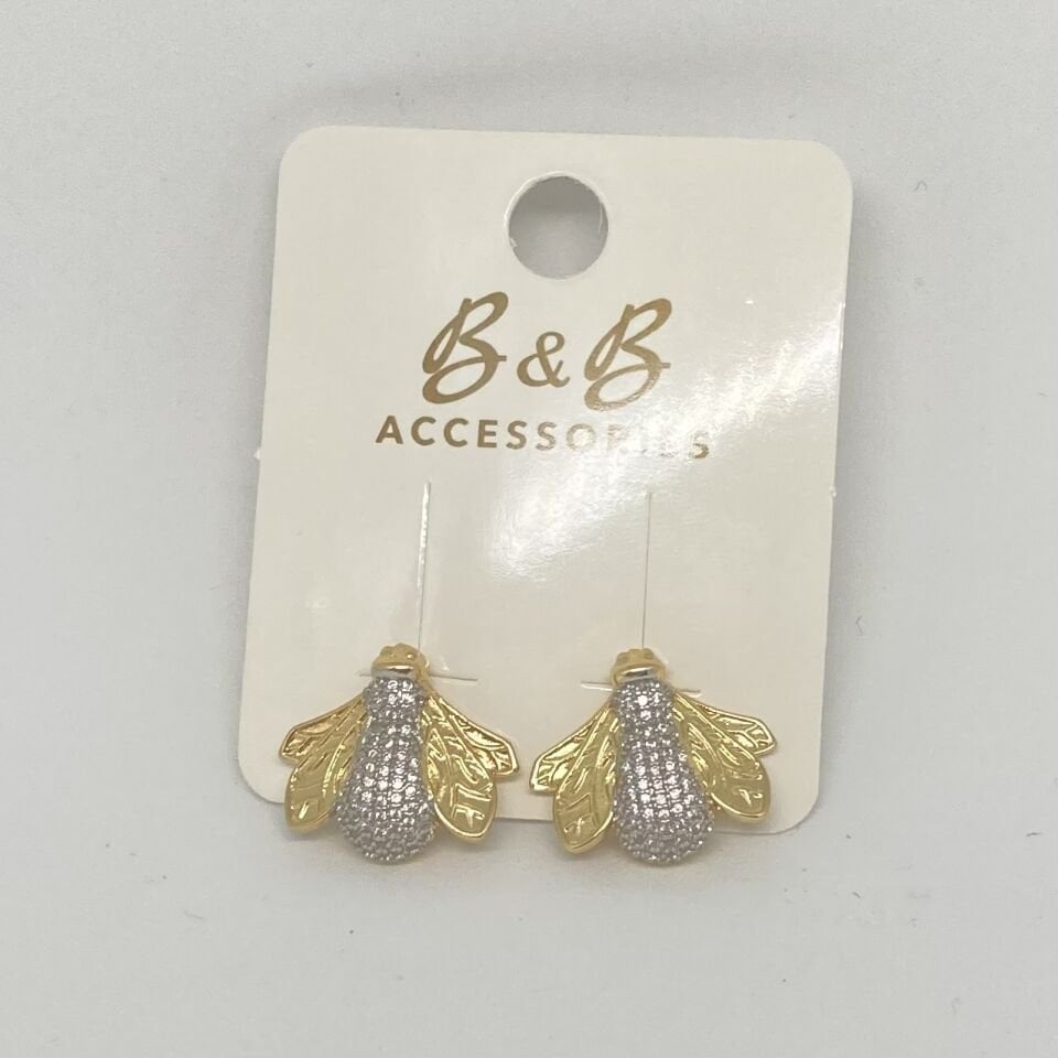 Jewelry 14K Altın Kaplama Tasarım Küpe