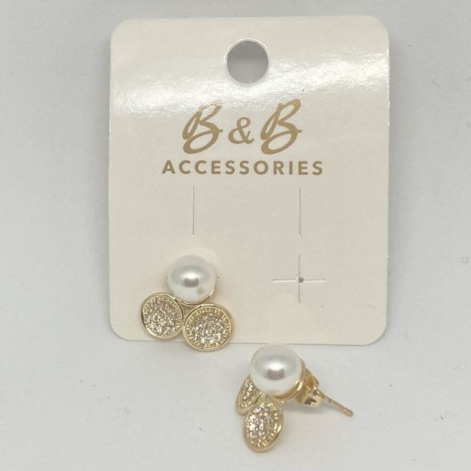 CM Jewelry 14K Altın Kaplama Küpe