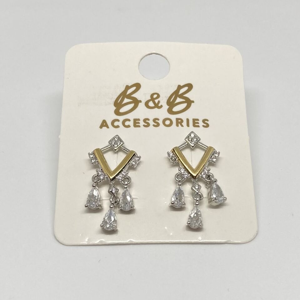 Jewelry 14K Altın Kaplama Tasarım Küpe