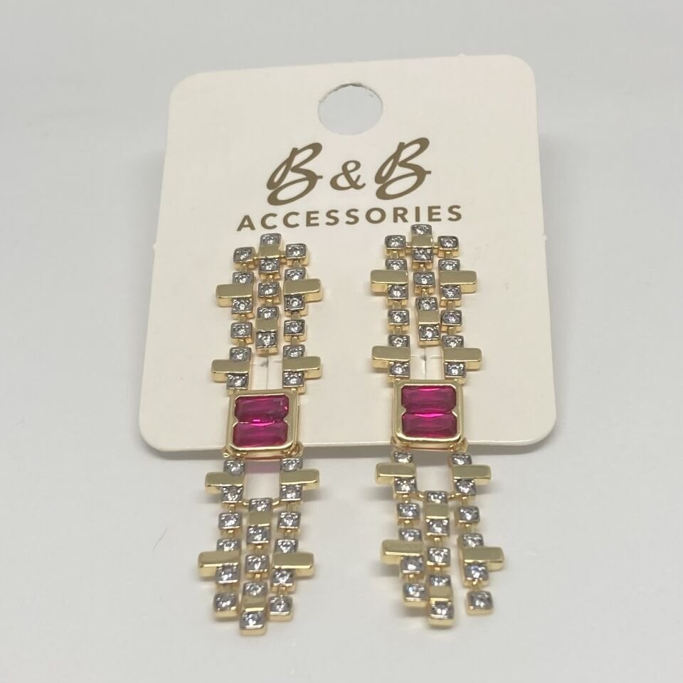 Jewelry 14K Altın Kaplama Tasarım Küpe