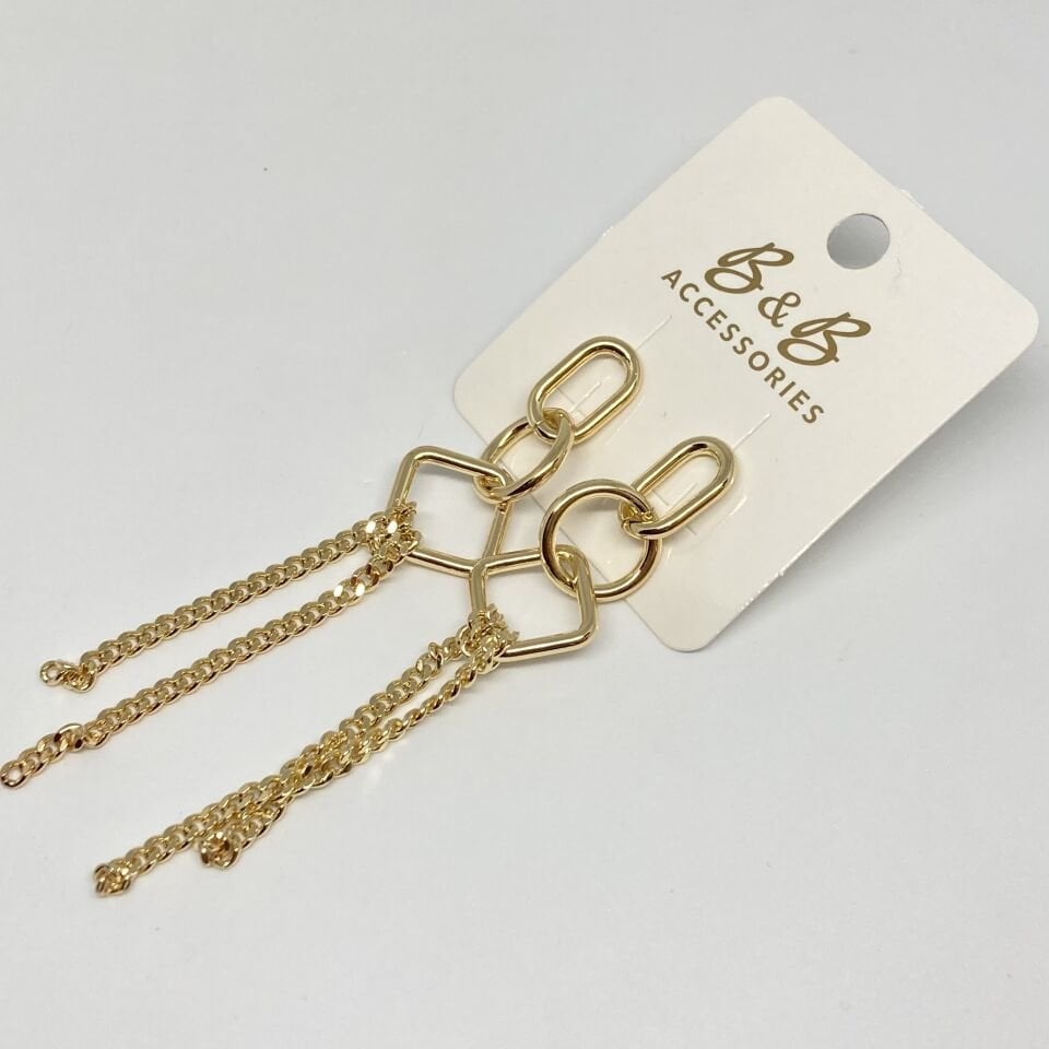 CM Jewelry 14K Altın Kaplama Küpe