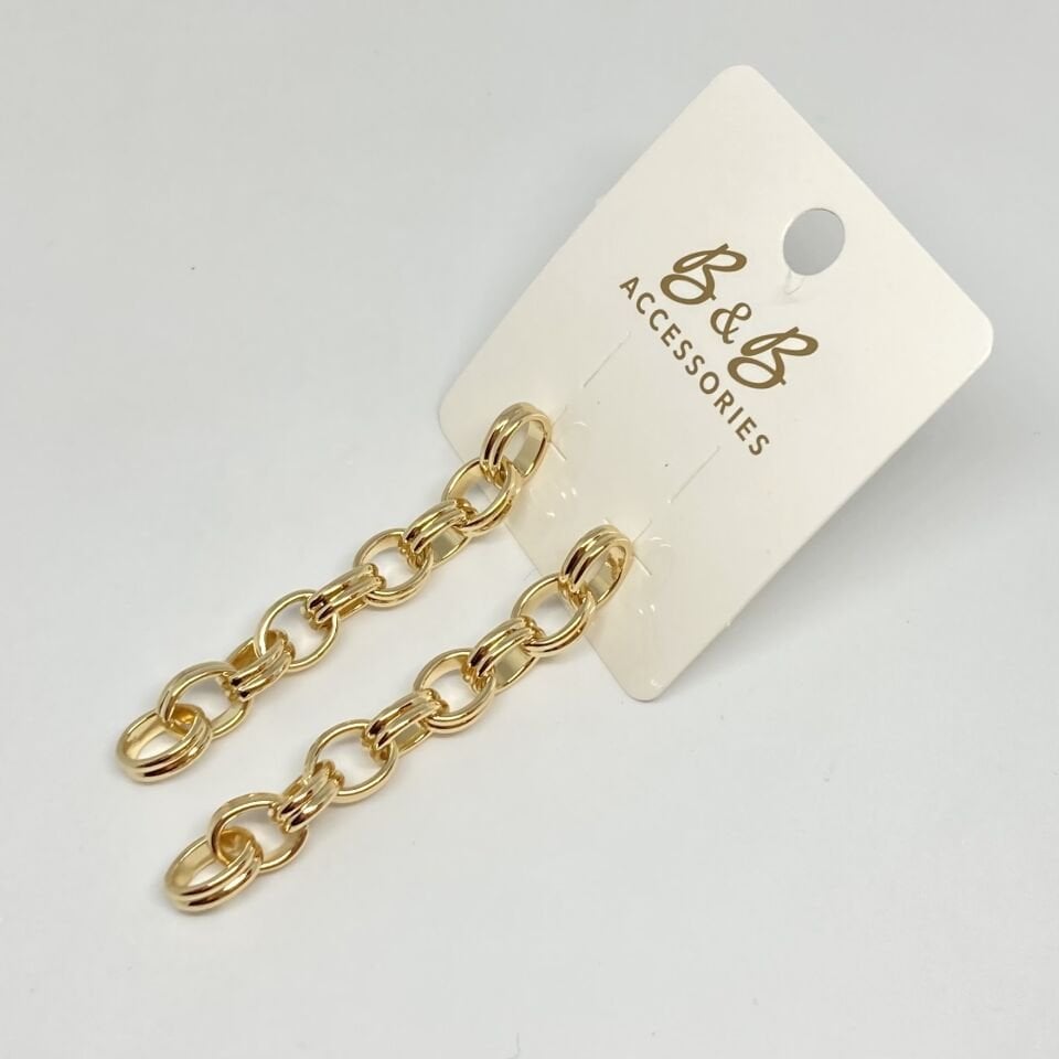 CM Jewelry 14K Altın Kaplama Küpe