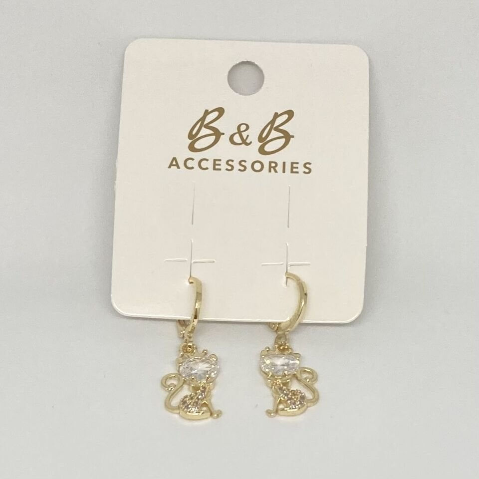 CM Jewelry 14K Altın Kaplama Küpe