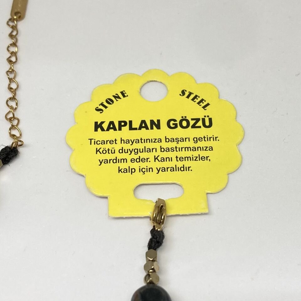 Kaplan Gözü Doğal Taş Bileklik