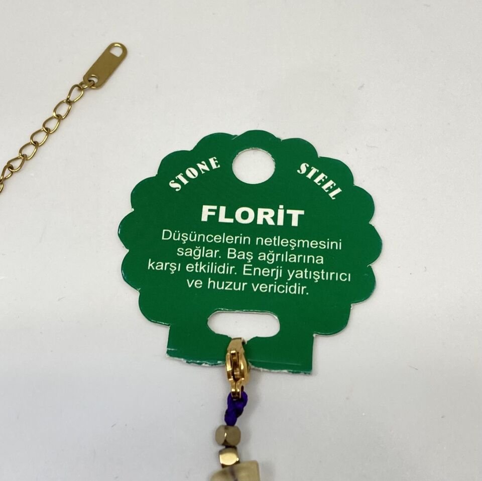Florit Doğal Taş Bileklik