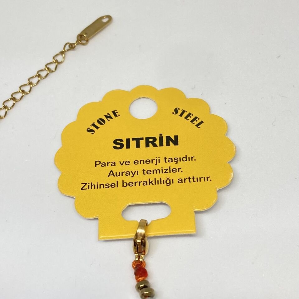 Sitrin Doğal Taş Bileklik
