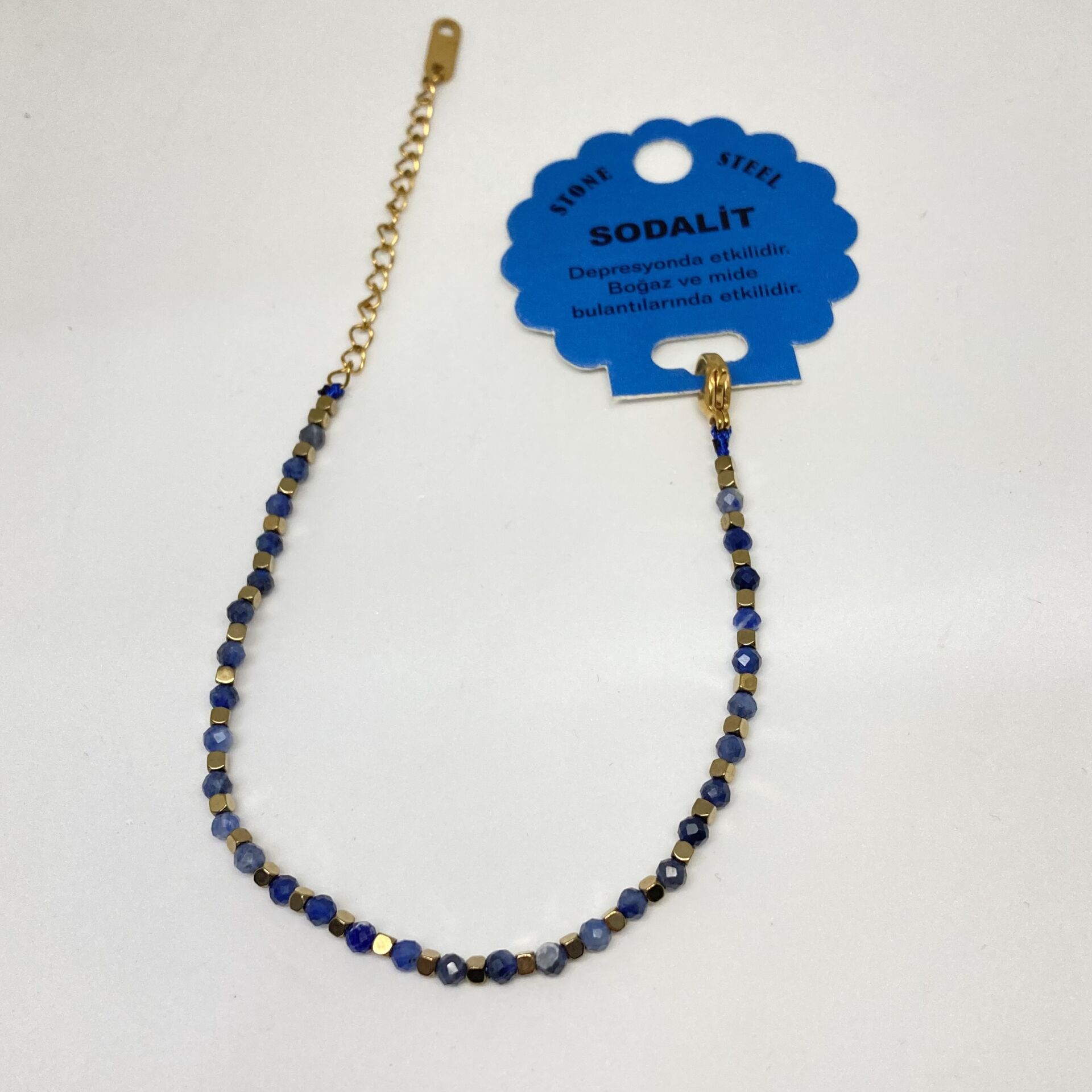 Sodalit Doğal  Taş Bileklik