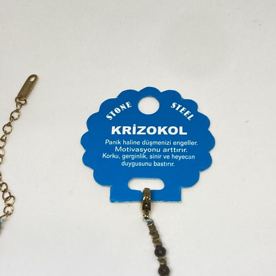 Krizokol Doğal  Taş Bileklik