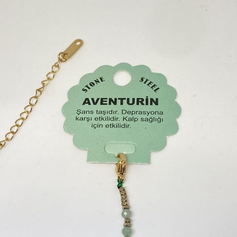 Aventurin Doğal  Taş Bileklik