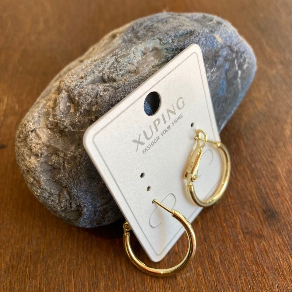 Xuping 14K Altın Kaplama Küpe(20mm)