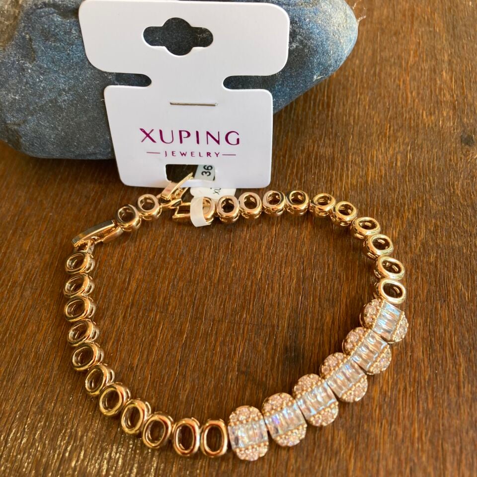 Xuping 14K Altın Kaplama Bileklik(Rose)